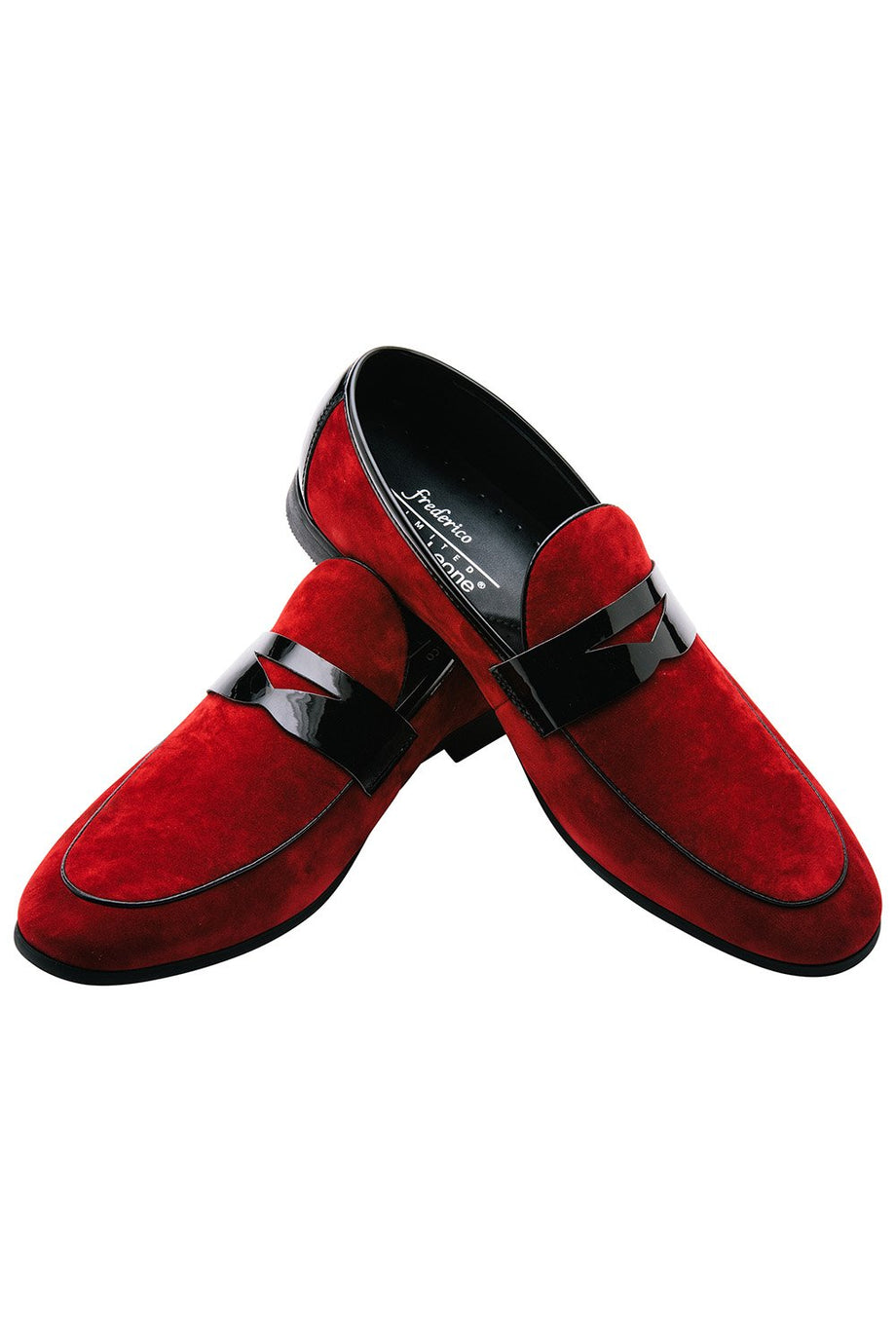 Frederico Leone "New Yorker" Red Suede Frederico Leone Tuxedo Shoes