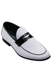 Frederico Leone "New Yorker" White Suede Frederico Leone Tuxedo Shoes