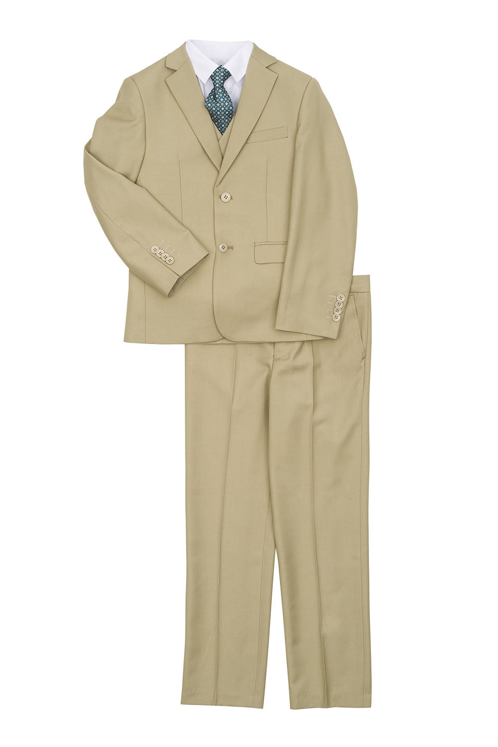 "Austin" Kids Khaki 5-Piece Suit