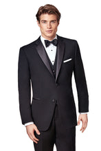 Ike Behar "Evening Notch" Black 2-Button Notch Tuxedo (2-Piece Set)