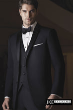 Ike Behar "Evening Notch" Black 2-Button Notch Tuxedo