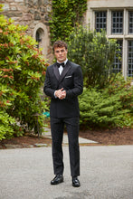 Ike Behar "Evening Peak DB" Black Peak Double-Breasted Tuxedo (2-Piece Set)