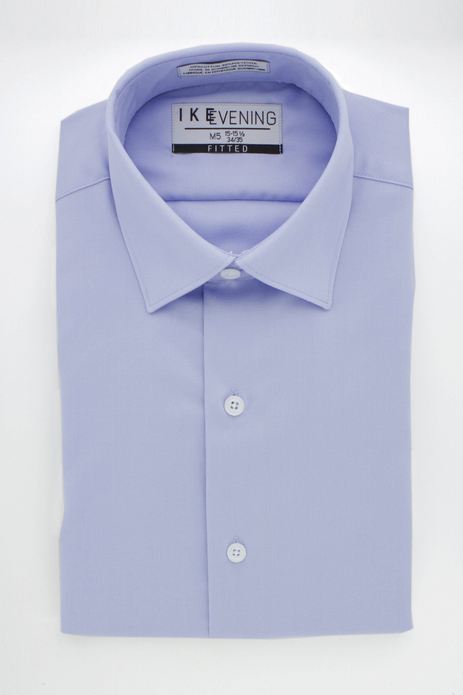 Ike Behar Evening Twill Light Blue Laydown Tuxedo Shirt S 36-37 Ike Behar Evening Twill Light Blue Laydown Tuxedo Shirt S 36-37