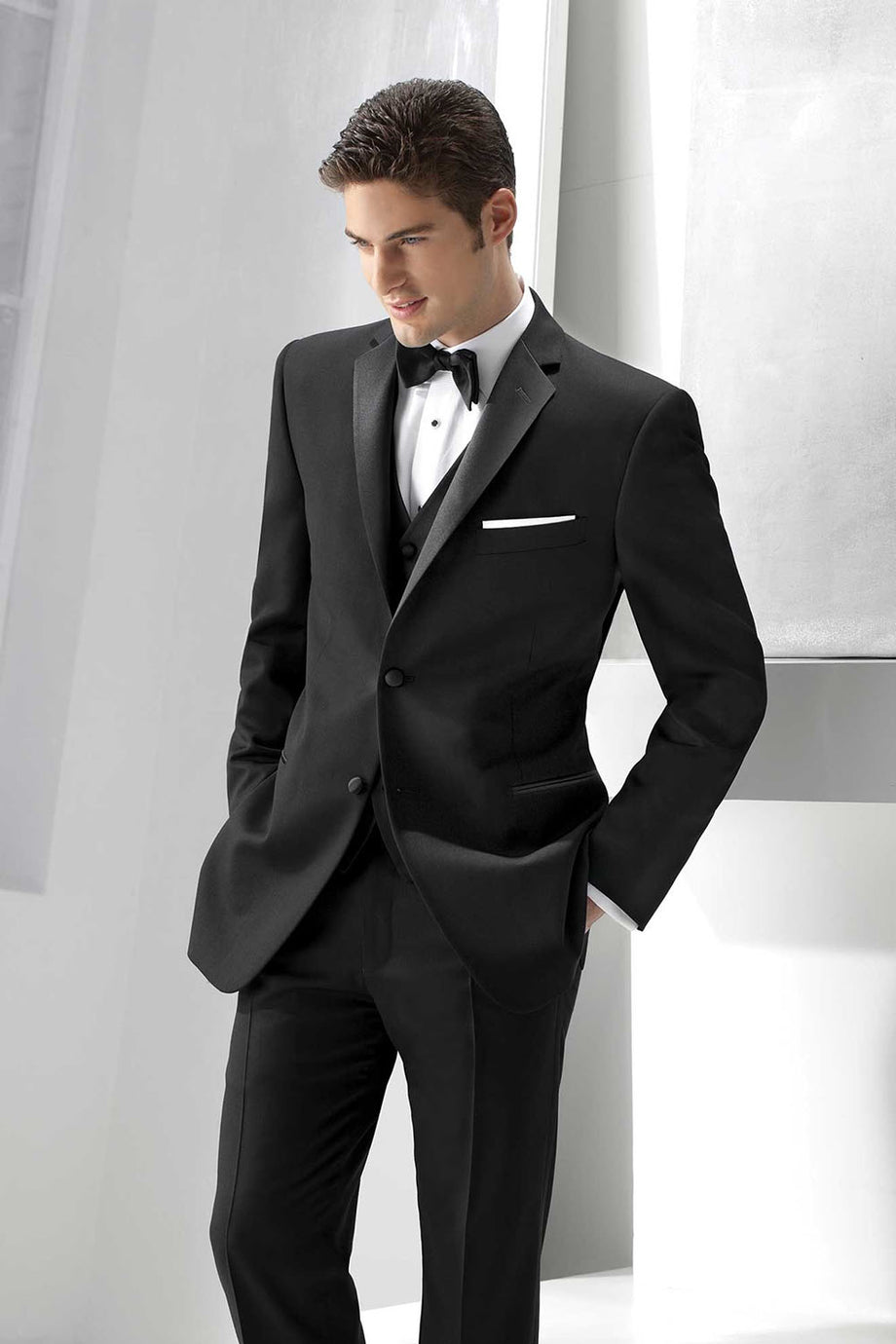 Ike Behar "Parker" Black Tuxedo Jacket (Separates)