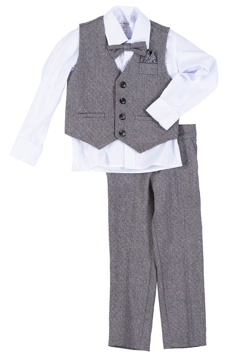Isaac Mizrahi "Henry" Kids Grey 4-Piece Barn Wedding Set