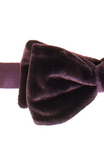 Larr Brio "Luxor"  Aubergine Velvet Bow Tie