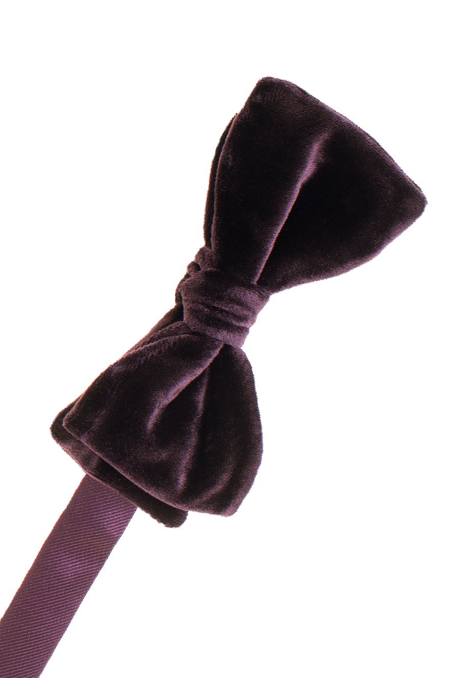 Larr Brio "Luxor"  Aubergine Velvet Bow Tie