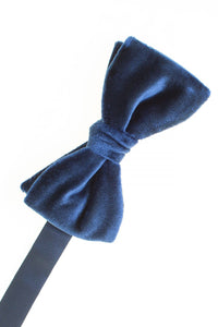 Larr Brio "Luxor" Dark Blue Velvet Bow Tie