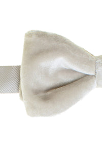 Larr Brio "Luxor" Dove Velvet Bow Tie