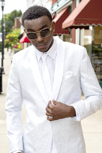 Mark Of Distinction "Aries" White Paisley Shawl Tuxedo Jacket (Separates)
