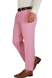 Paul Lorenzo 1969 Paul Lorenzo 1969 Pink Solid Slim Fit Suit