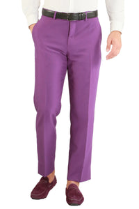 Paul Lorenzo 1969 Paul Lorenzo 1969 Purple Solid Slim Fit Suit