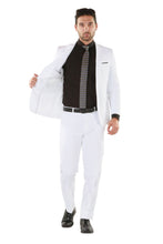Paul Lorenzo 1969 Paul Lorenzo 1969 White Solid Slim Fit Suit