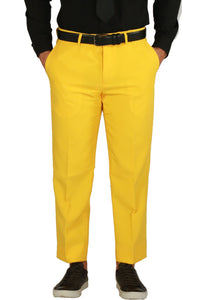 Paul Lorenzo 1969 Paul Lorenzo 1969 Yellow Solid Slim Fit Suit