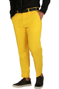 Paul Lorenzo 1969 Paul Lorenzo 1969 Yellow Solid Slim Fit Suit