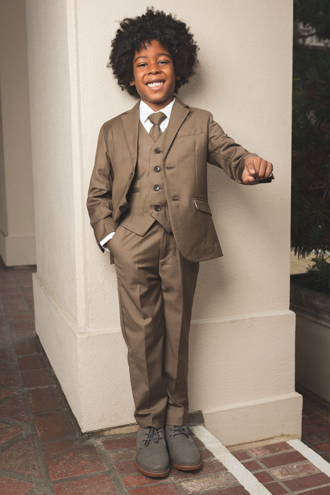Peanut Butter Collection "007" Kids Moca Suit 5-Piece Set