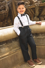 Peanut Butter Collection "Cyrus" Kids Black 4-Piece Barn Wedding Set