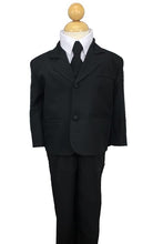 Peanut Butter Collection "Joey" Kids Black Suit 5-Piece Set