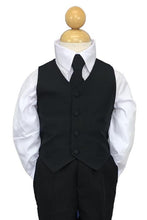 Peanut Butter Collection "Joey" Kids Black Suit 5-Piece Set