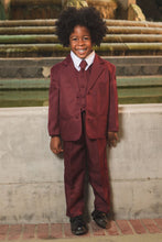 Peanut Butter Collection "Joey" Kids Burgundy Suit 5-Piece Set