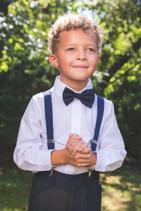 Peanut Butter Collection "River" Kids Navy 4-Piece Barn Wedding Set