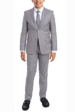 Perry Ellis "Noah" Perry Ellis Kids Light Grey 5-Piece Suit
