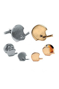 Pioneer Football Helmet Studs and Cufflinks Set