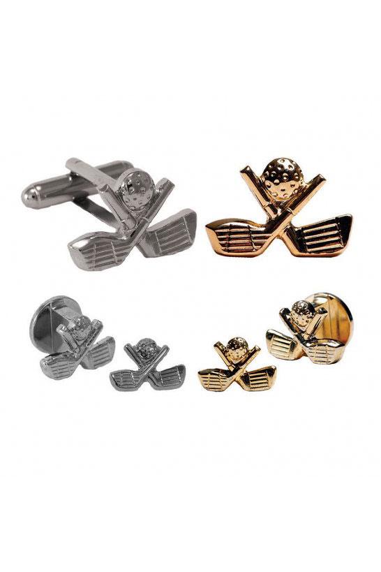 Pioneer Golf Clubs Studs and Cufflinks Set