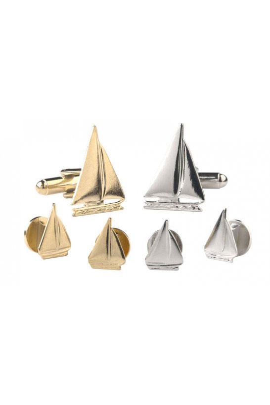 Pioneer Nautical Studs and Cufflinks Set