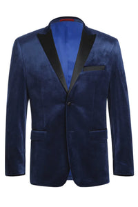 "Marseille" Blue Velvet Jacket (Separates)