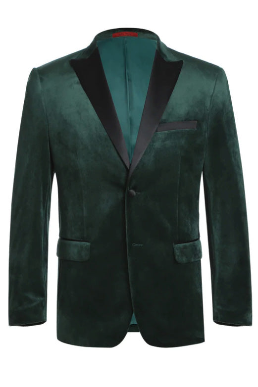 "Marseille" Green Velvet Jacket (Separates)