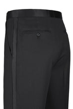 RN Collection "Claude" Black 2-Button Notch Wool Tuxedo