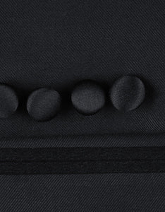 RN Collection "Claude" Black 2-Button Notch Wool Tuxedo