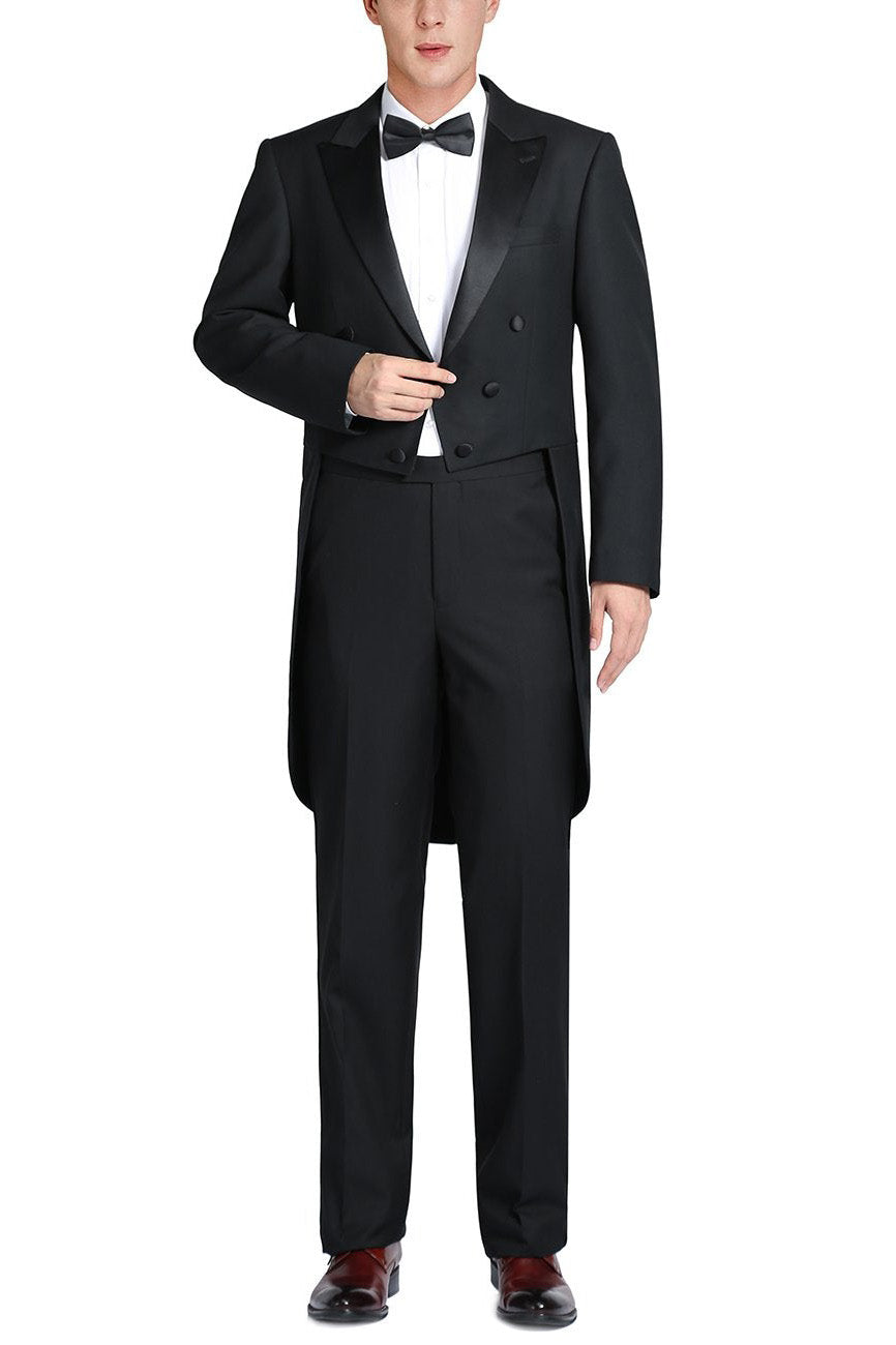 RN Collection "Gabriel" Black Tailcoat Tuxedo