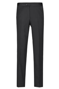 "Louis" Black 1-Button Peak Tuxedo (2-Piece Set)