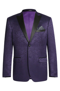 RN Collection "Hugo" Purple Tuxedo Jacket (Separates)