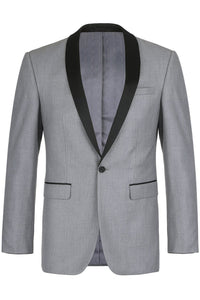 RN Collection "Paris" Grey 1-Button Shawl Tuxedo