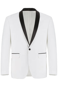 RN Collection "Paris" Off White 1-Button Shawl Tuxedo