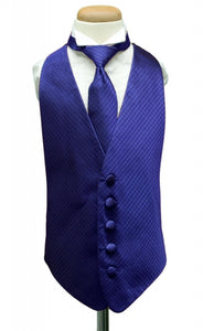 Royal Blue Palermo Kids Tuxedo Vest