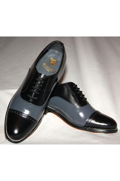 Stacy Baldwin "Regency" Black and Grey Stacy Baldwin Formal Shoes