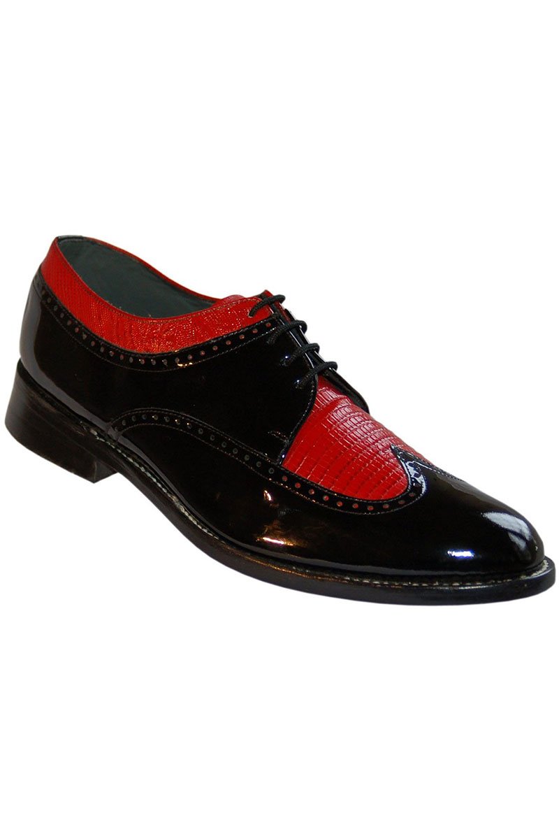 Stacy Baldwin "Spectator" Black and Red Stacy Baldwin Formal Shoes