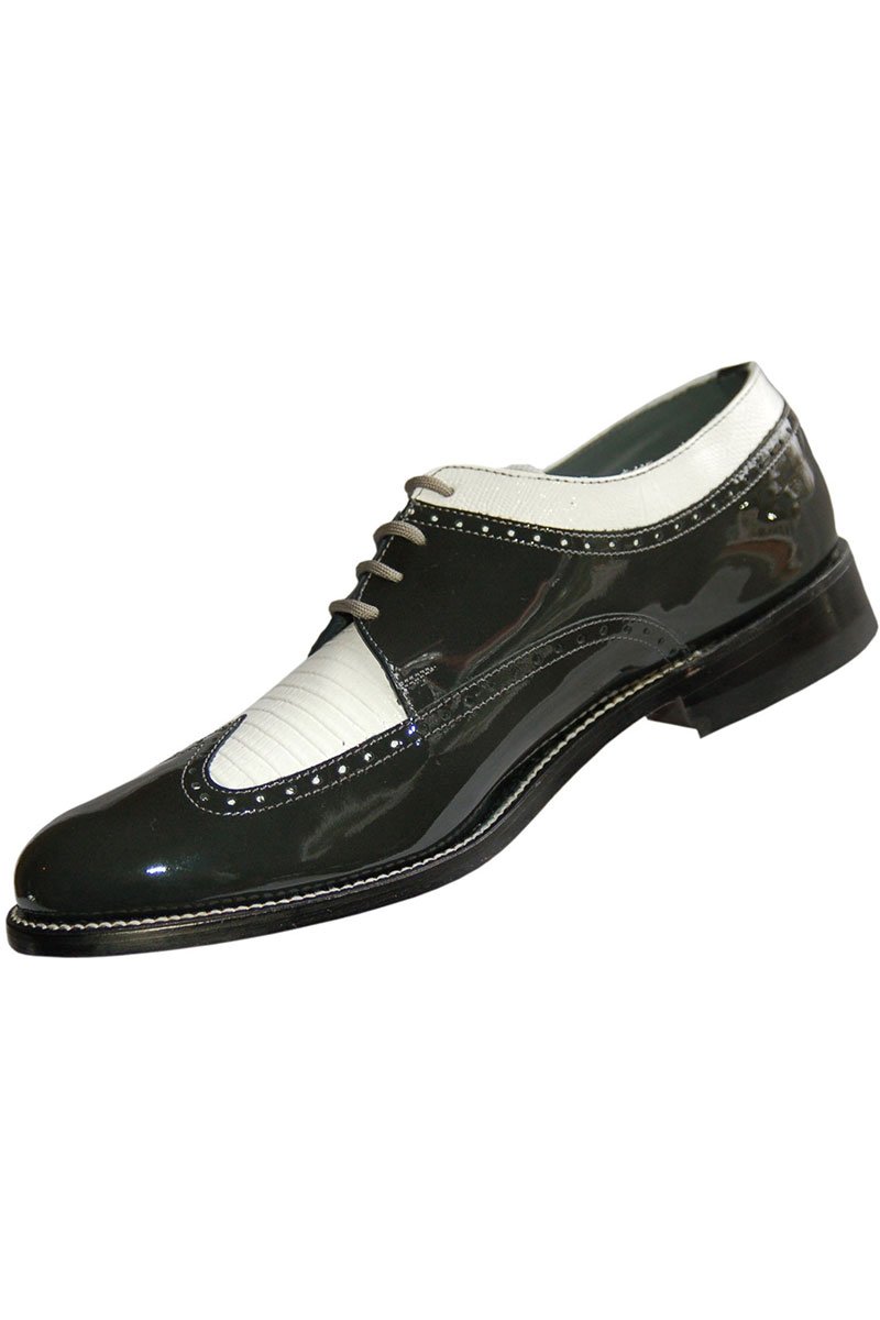 Stacy Baldwin "Spectator" Grey and White Stacy Baldwin Formal Shoes