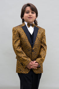 Statement "Bellagio" Kids Gold Tuxedo 5-Piece Set