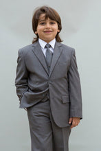 Statement "Elliot" Kids Grey 5-Piece Suit