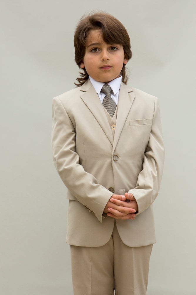 Statement "Elliot" Kids Tan 5-Piece Suit