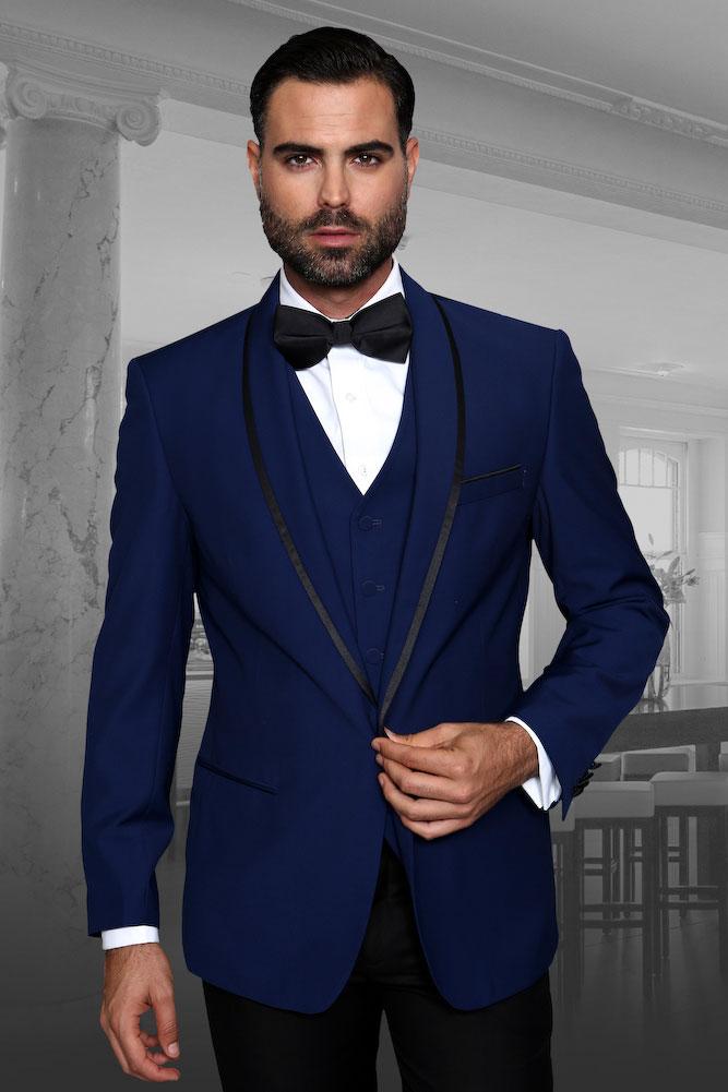 Statement "Genova" Sapphire 1-Button Shawl Tuxedo