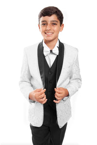 Tazio "Cruz" Tazio Kids White 5-Piece Tuxedo