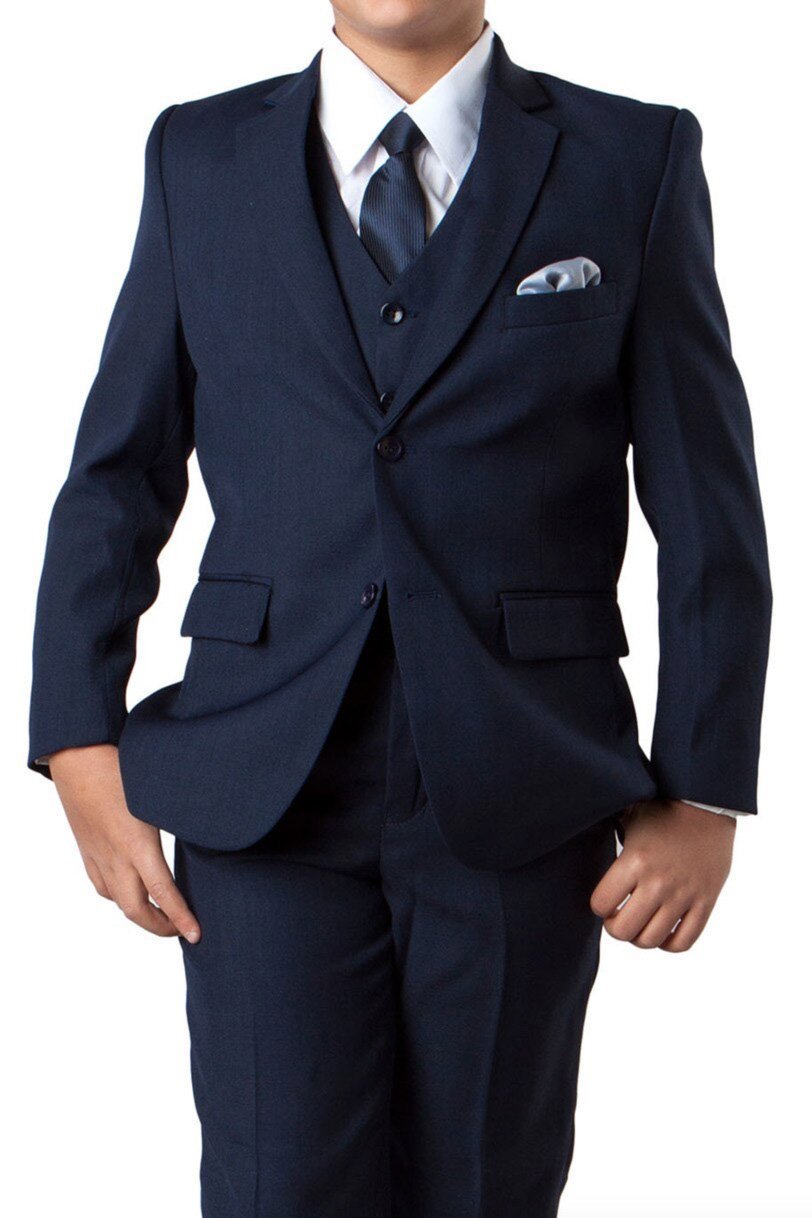 Tazio "Jacob" Kids Navy 5-Piece Suit