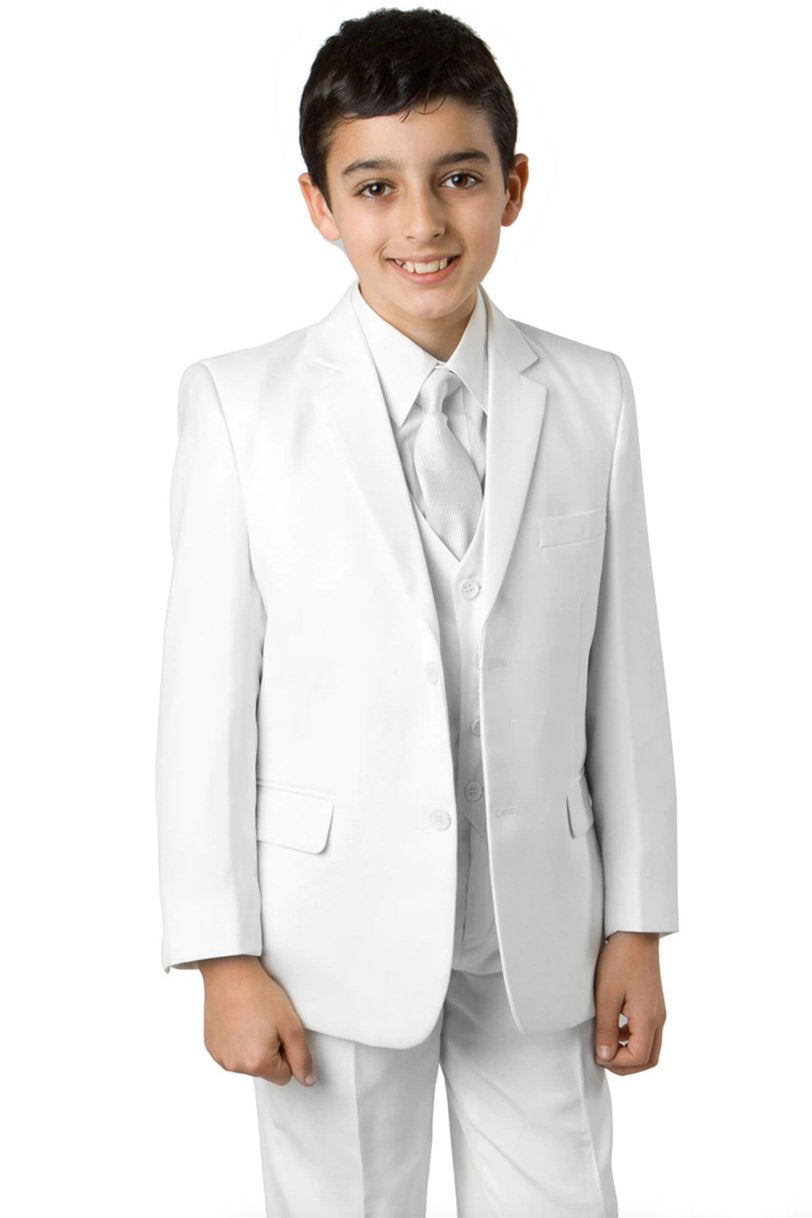 Tazio "Jacob" Kids White 5-Piece Suit