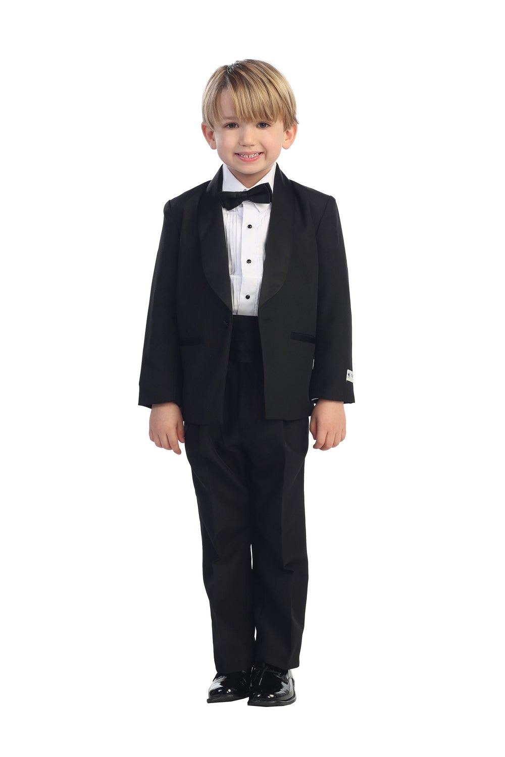 Tip Top "Alexander" Kids Black Shawl Collar Tuxedo 5-Piece Set